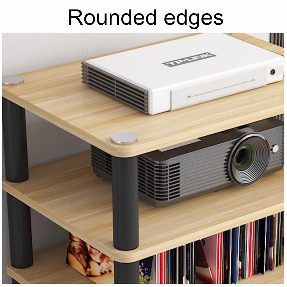 Amazon.co.jp: レトロ AV メディア スタンド 4 段コーナー ステレオ